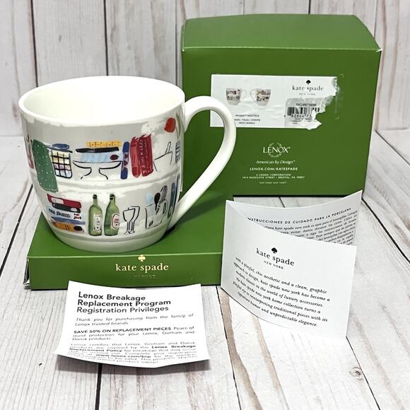 KATE SPADE New York ~ LENOX Muses Hostess 14 oz Mug Cup - Picture 8 of 8